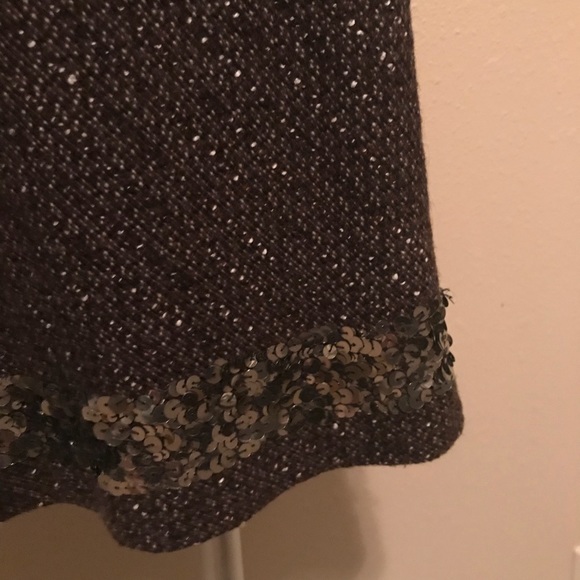 Brown skirt with sequenced trim - Picture 6 of 8